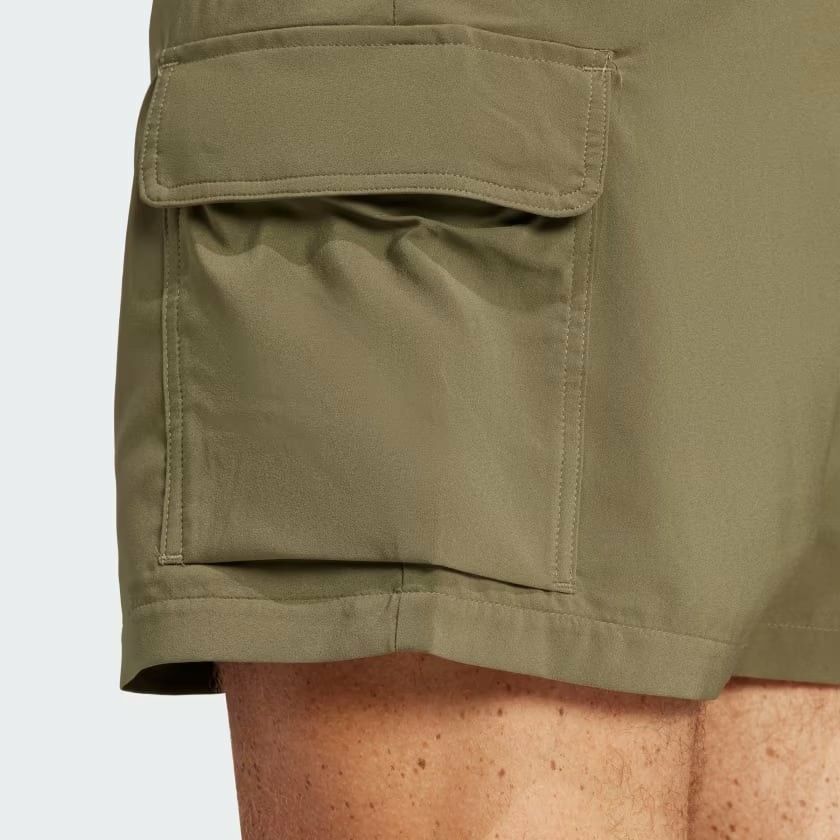 Quần Short Adidas Chính Hãng - Essentials Small Logo Cargo Chelsea Shorts - Màu Xanh | JapanSport JD1827