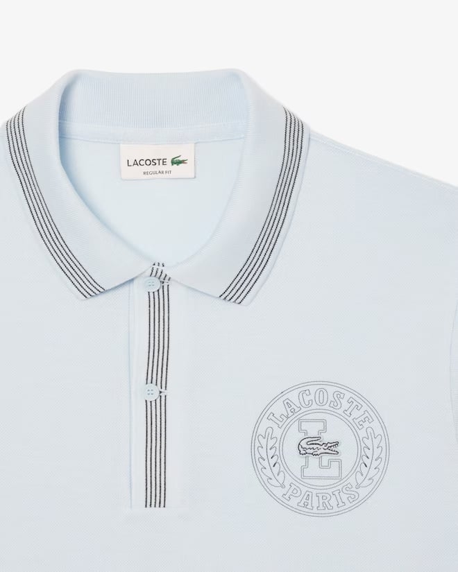 Áo Polo Lacoste Chính hãng - Men's Regular Fit L.12.12 Badge Print Polo - Màu Xanh | JapanSport PH9960-51-T01