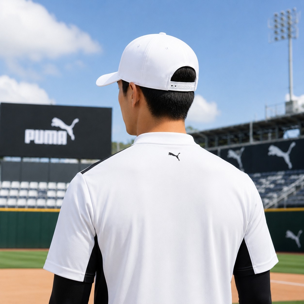 Mũ Puma Chính Hãng - Snapback golf cap x PTC Tech - Màu Trắng | JapanSport 025347-02