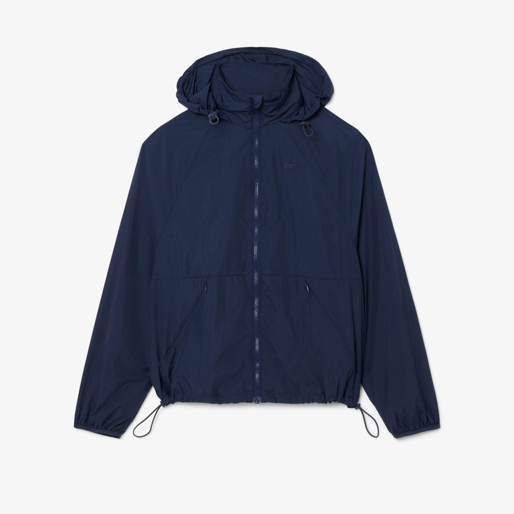 Áo Khoác Lacoste nữ Chính hãng - Hooded Track Jacket - Màu Navy | JapanSport BF8415-51-166