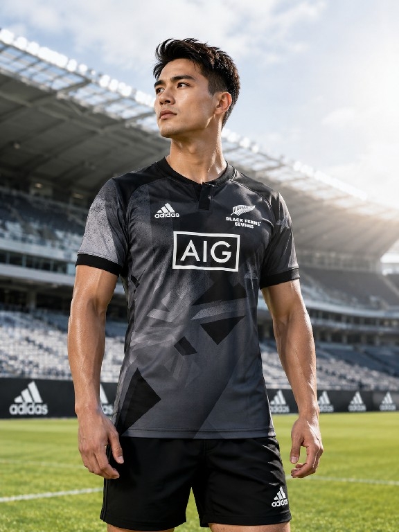 Áo Phông Adidas Nam Chính Hãng -Black Ferns Sevens Home Replica Jersey - Đen | JapanSport GL4231
