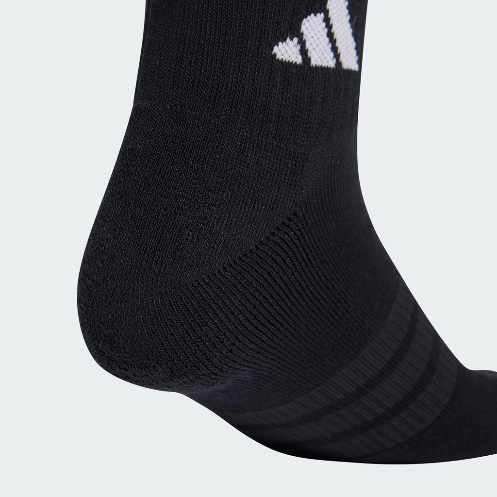 Set Tất Adidas Chính Hãng - BỘ 3 ĐÔI TẤT CỔ CHÂN THỂ THAO CÓ ĐỆM - Màu Đen | JapanSport KC9633
