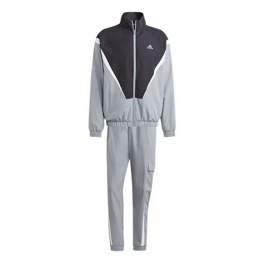 Bộ Thể Thao Adidas Chính Hãng - Tracksuit Sportswear - Màu Xám/Đen | JapanSport IJ6072