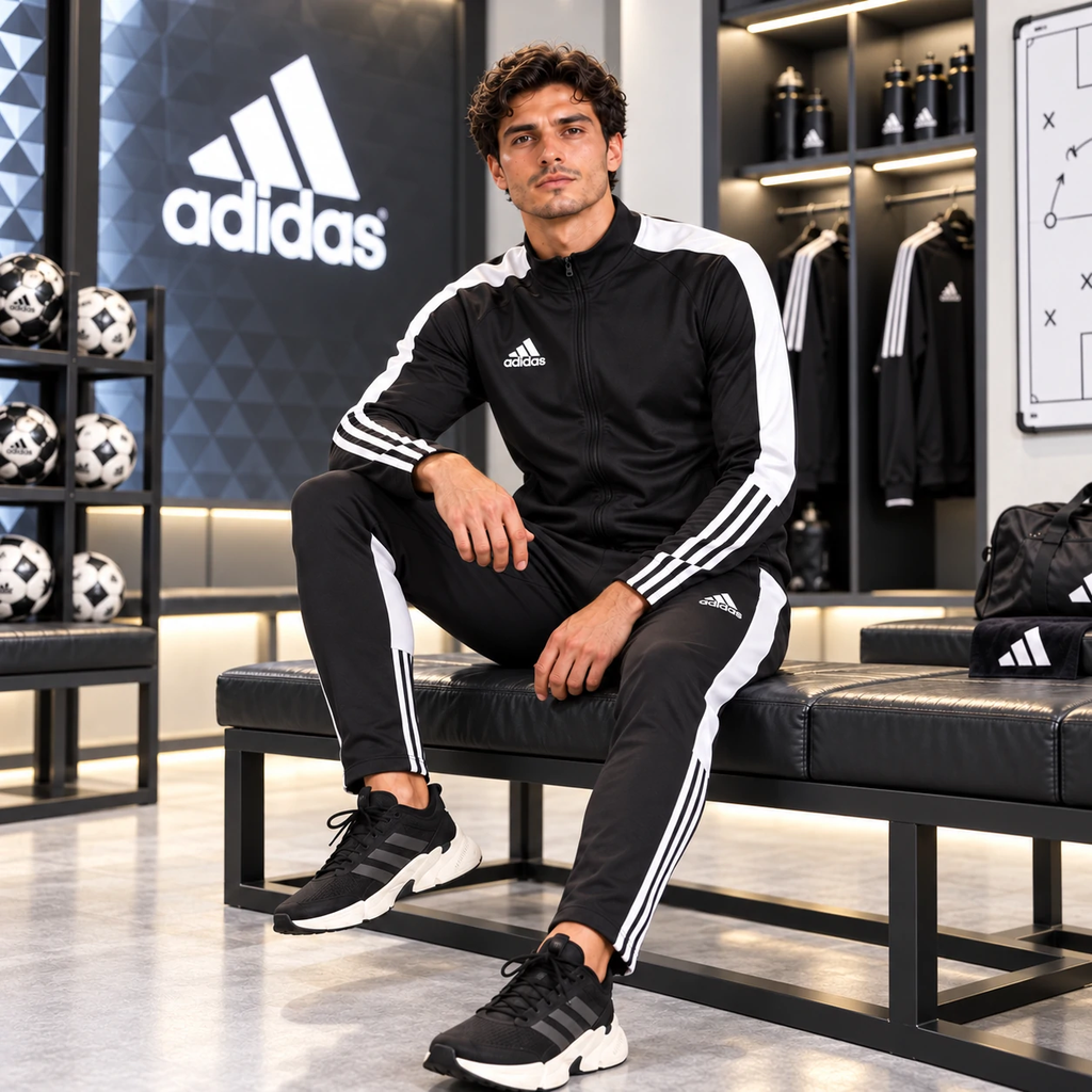 Bộ Thể Thao Adidas Nam Chính Hãng - Tiro Essentials – Màu Đen | JapanSport H60019 + H59990