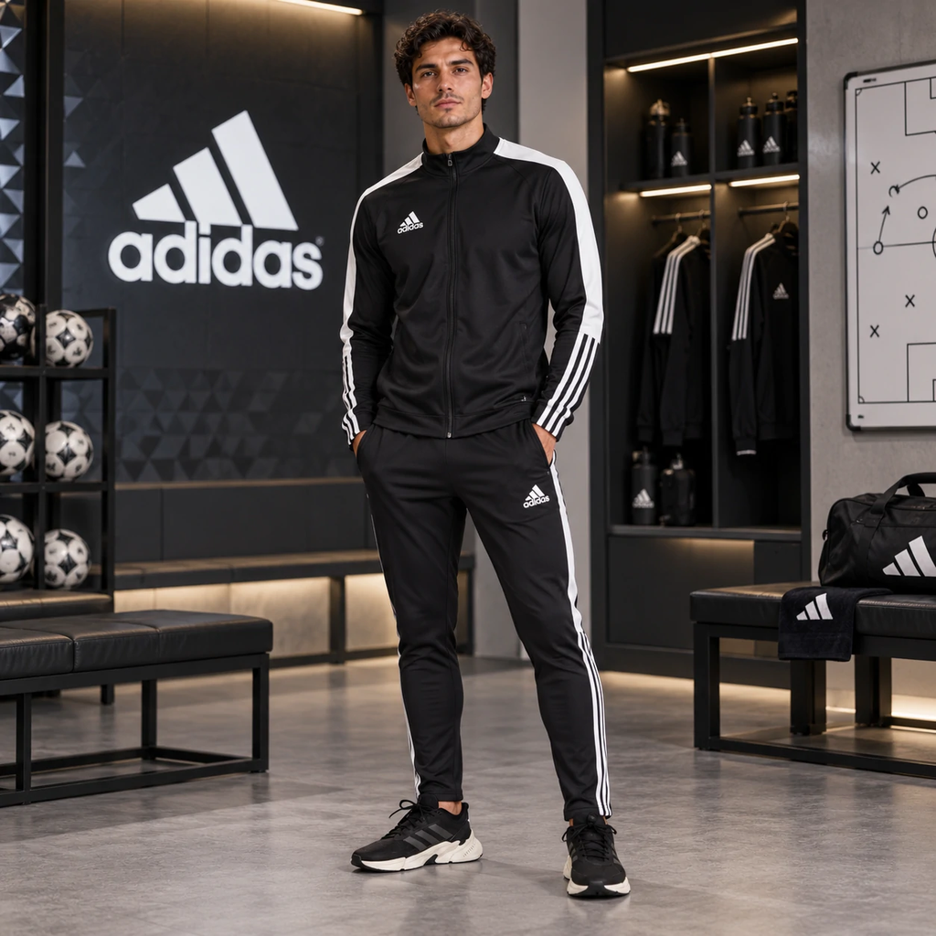 Bộ Thể Thao Adidas Nam Chính Hãng - Tiro Essentials – Màu Đen | JapanSport H60019 + H59990