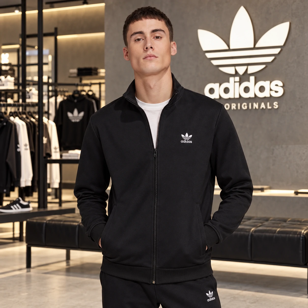 Bộ thể thao nam Adidas Chính Hãng - TREFOIL ESSENTIALS TRACK JACKET | JapanSport GE5138 + IY7361