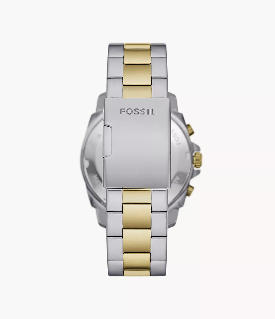 Đồng Hồ Fossil Nam Chính Hãng – Chronograph 45mm, Dây Thép Two-Tone | JapanSport BQ2815