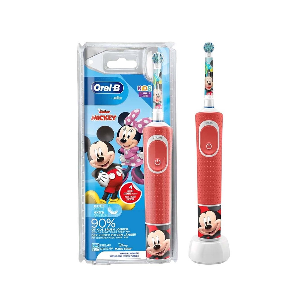 Bàn chải điện Braun Oral-B Kids Mickey Electric Toothbrush (đỏ) | JapanSport