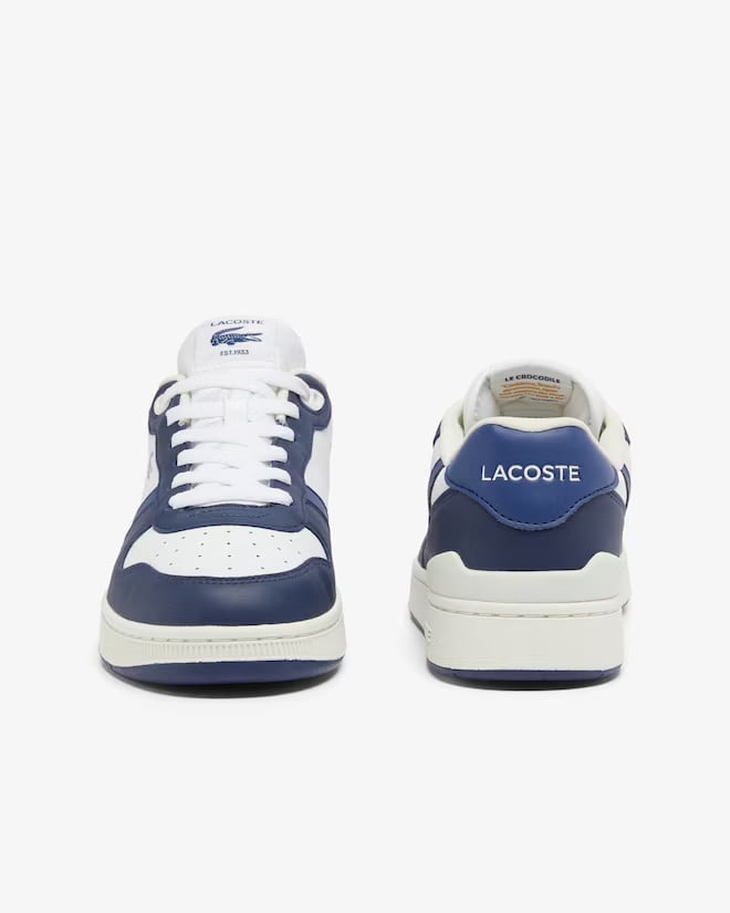 Giày Lacoste Chính hãng - T-Clip Set Leather Sneakers - Màu Xanh/Trắng | JapanSport 7-48SMA0042-042
