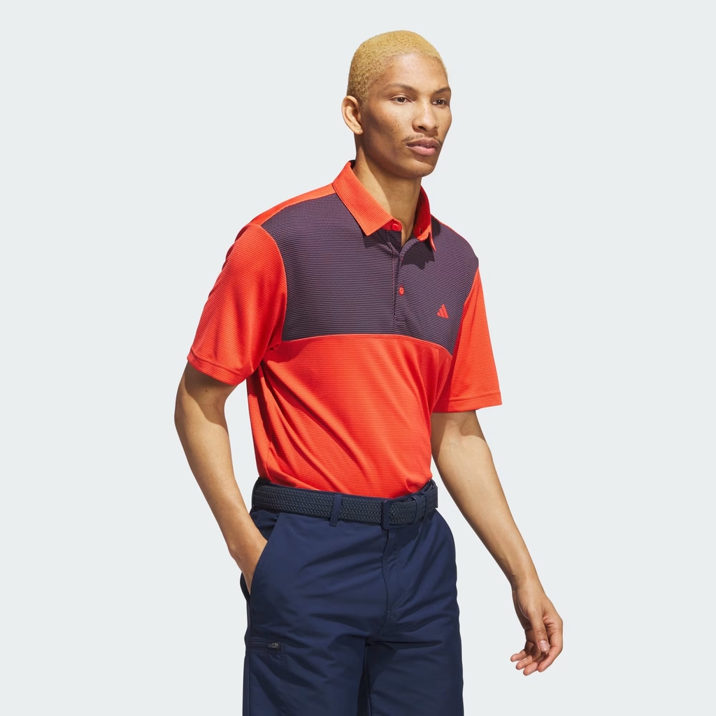 Áo Polo Adidas Nam Chính Hãng - Core Colorblock Polo Shirt - Màu Cam | JapanSport HZ0420