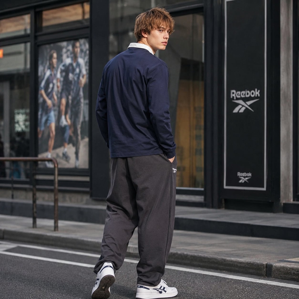 Áo Dài Tay Reebok Chính Hãng - COURT SPORT QUARTER ZIP - Màu Navy | JapanSport 100204670