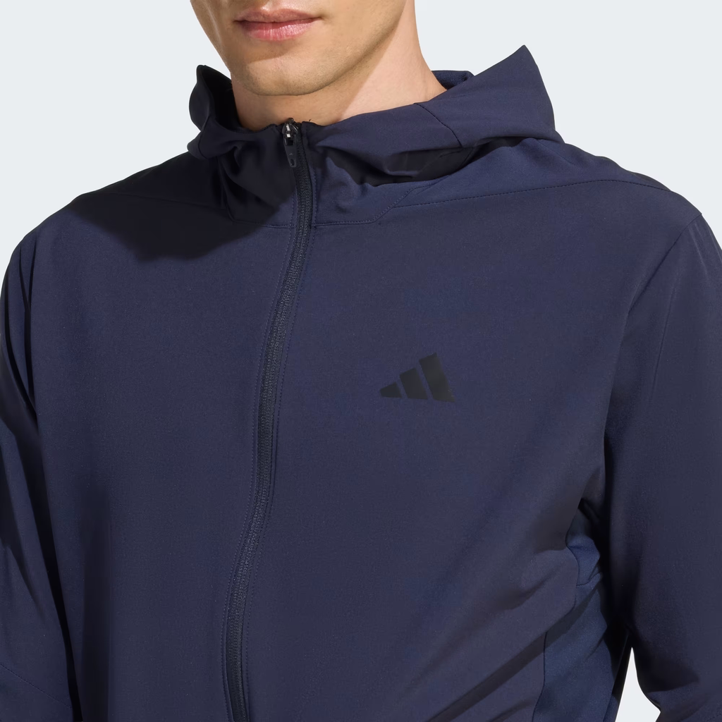 Áo khoác Adidas Chính Hãng - D4T WORKOUT FULL-ZIP HOODIE - Màu Navy | Japasport - KA4822