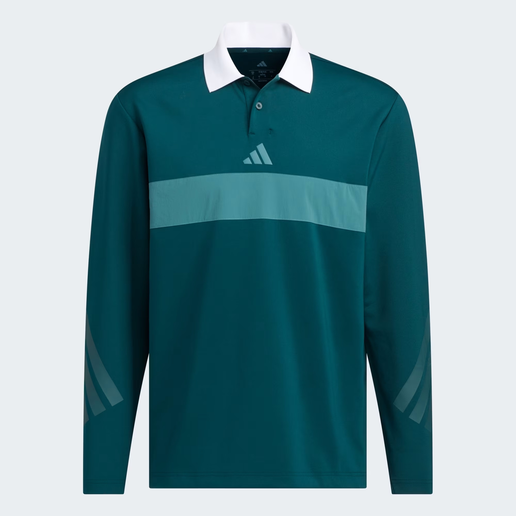 Áo Polo Dài Tay Adidas Nam Chính Hãng - Polo Shirt Long Sleeve - Màu Xanh | JapanSport JM9580