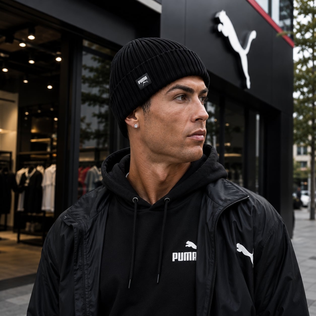 Mũ len trẻ em Puma Chính Hãng - Classic Low Crown Beanie Jr - Màu Đen | JapanSport 026559-01