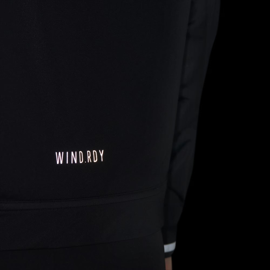 Áo Khoác Adidas Nữ Chính Hãng - WIND.RDY Water-Repellent Full-Zip Shirred - Màu Đen | JapanSport IS4782