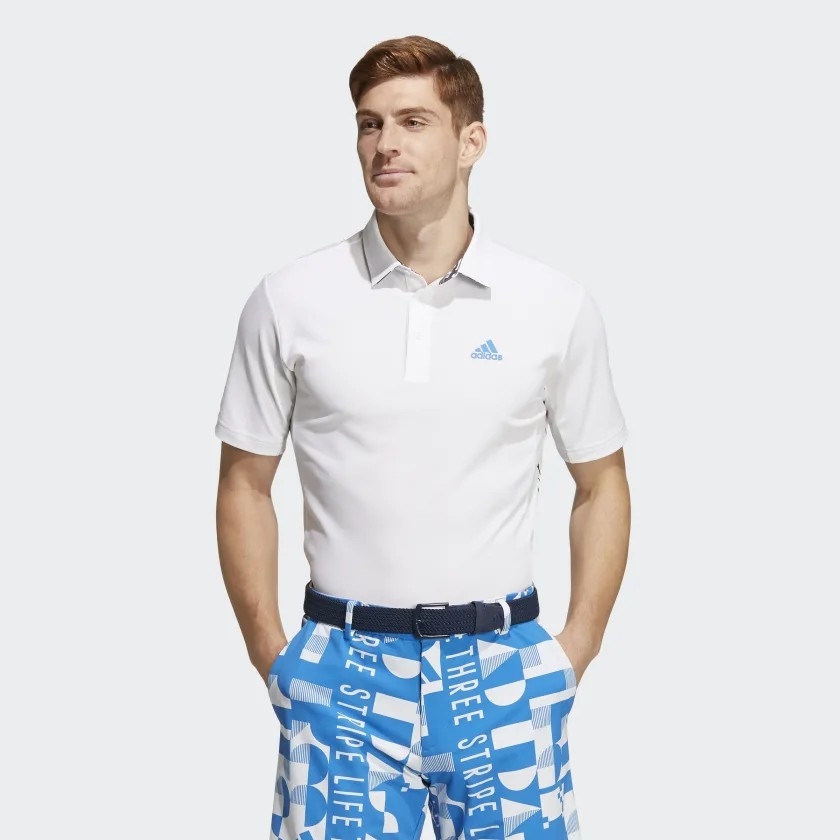 Áo Polo Adidas Nam Chính Hãng - AEROREADY THREE STRIPE LIFE POLO SHIRT - Trắng | JapanSport HA0232