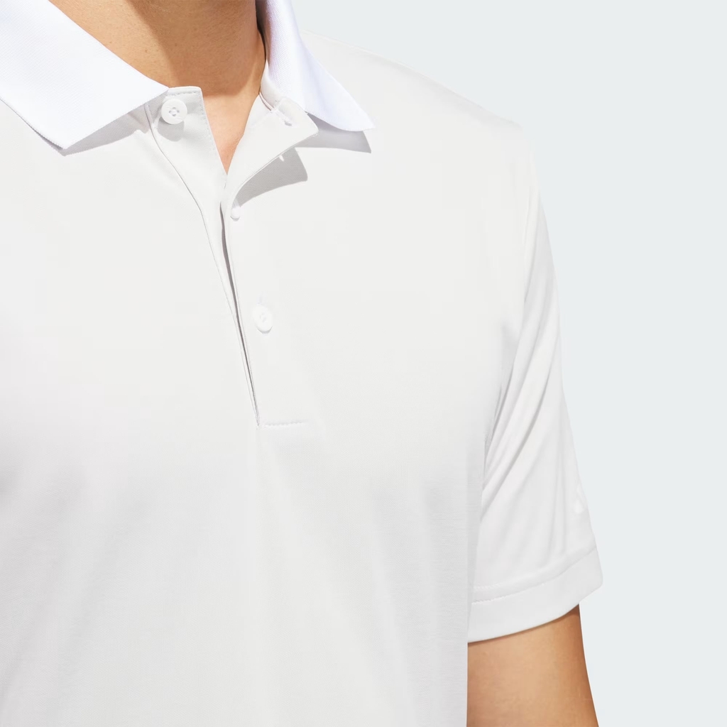 Áo Polo Golf Adidas Nam Chính Hãng - Adi Performance Heathered Polo Shirt - Màu Trắng | JapanSport IU4487