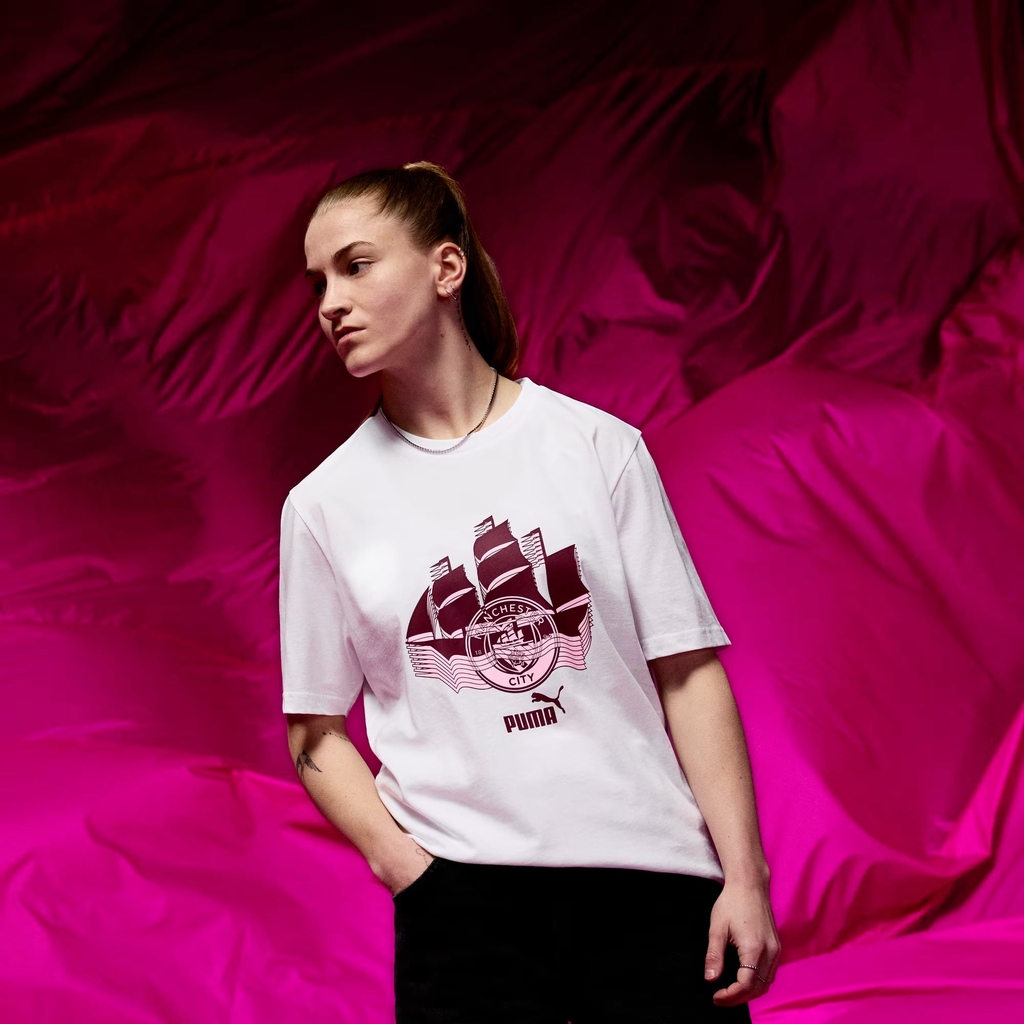 Áo Phông Puma Chính hãng - MCFC ftblCulture Tee - Màu Trắng | JapanSport 777774-57
