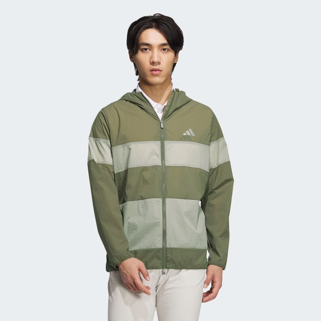 Áo Khoác ADIDAS Nam Chính Hãng - 3-Stripe Wind Jacket - Màu Olive | JapanSport JF6305