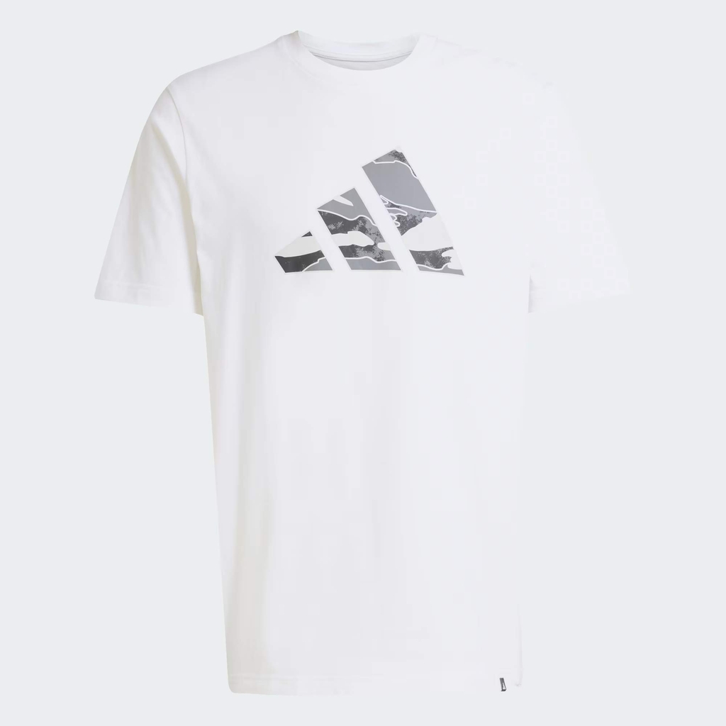 Áo Phông Adidas Nam Chính Hãng - Camo Logo Graphic Tee - Màu Trắng | JapanSport JM6380