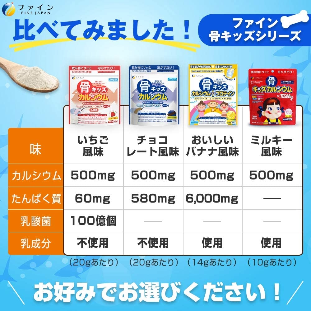 Bột canxi cá tuyết dành cho bé Fine Japan 140g - Vị Dâu | JapanSport