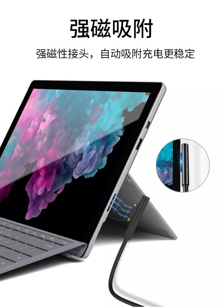 Cáp sạc nhanh RXIX/Loxi Chính hãng - Cáp sạc từ tính Microsoft Surface PD 1.8m | JapanSport