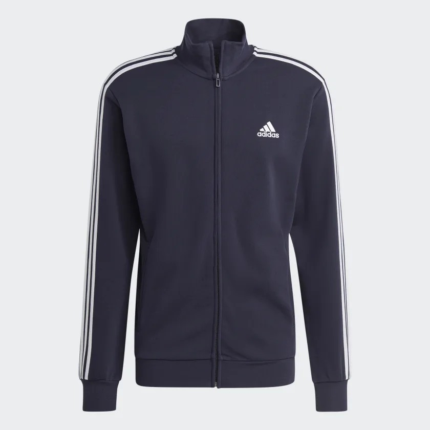 Bộ thể thao Adidas Nam Chính Hãng - Basic 3-Stripes French Terry Track Suit - Navy | JapanSport IC6765