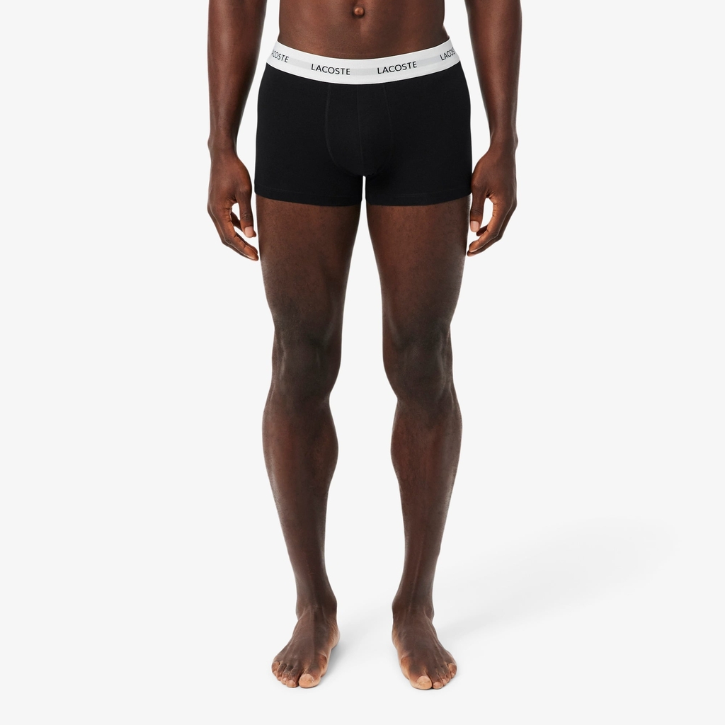 Quần Boxer Lacoste Chính hãng - 3-Pack Stretch Cotton Boxer Briefs - Màu | JapanSport 6H6043-51-NUA