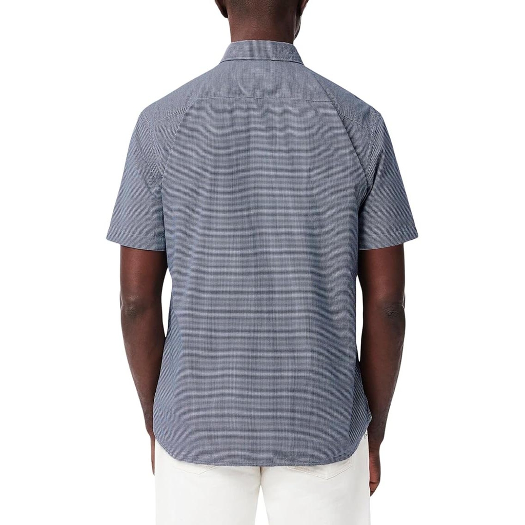 Áo Sơ Mi Lacoste Chính hãng - Gingham Fit Short-Sleeve Shirt - Màu Xanh | JapanSport CH5622-51-522