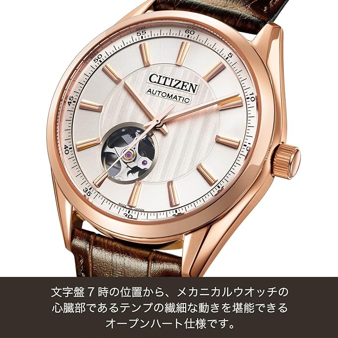 Đồng Hồ Citizen Chính Hãng - Collection NH9112-19A - Nâu - Nam | JapanSport
