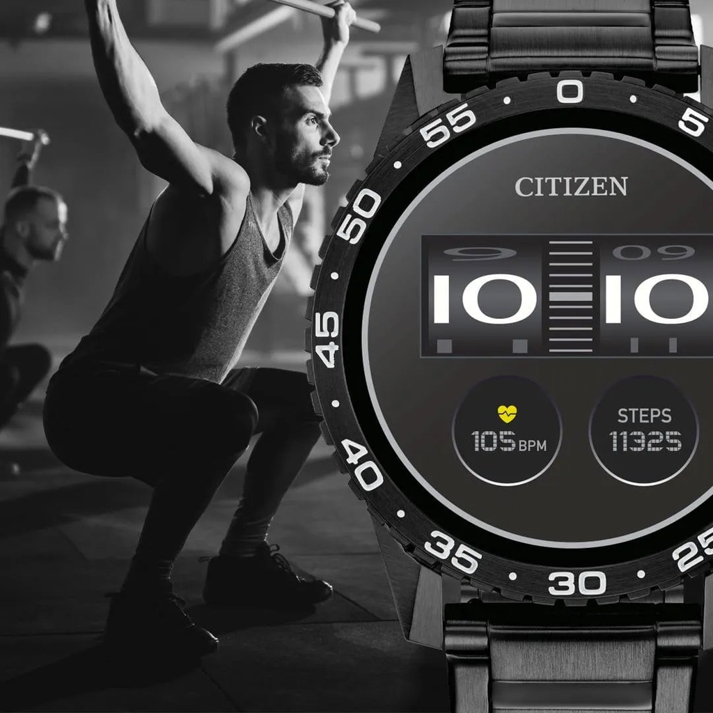 Đồng Hồ Chính Hãng Citizen - CZ Smart PQ2 44mm - MX1017-50X - Màu đen Dây thép - Nam | JapanSport