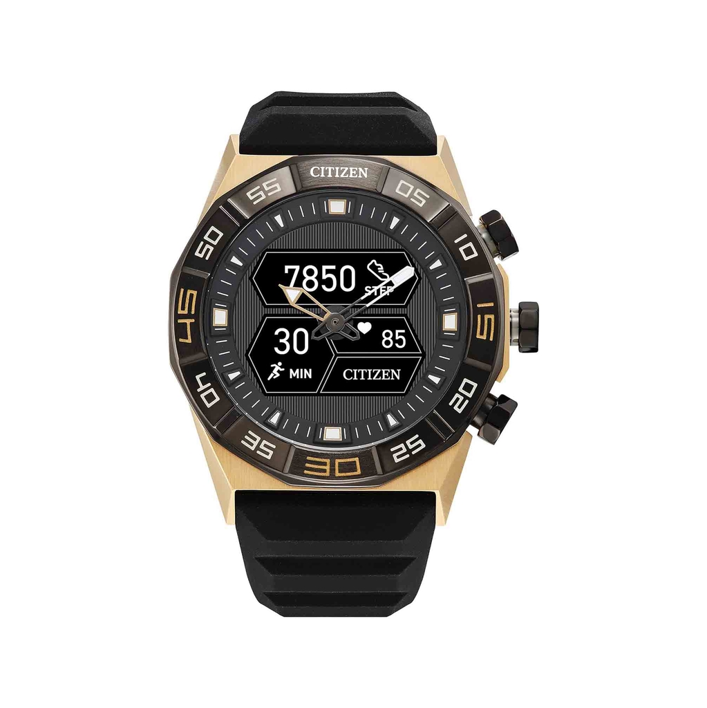 Đồng Hồ Chính Hãng Citizen - CZ Smart PQ2 Hybrid Smartwatch 45mm - JX2009-03E - Màu Đen/vàng - Nam | JapanSport