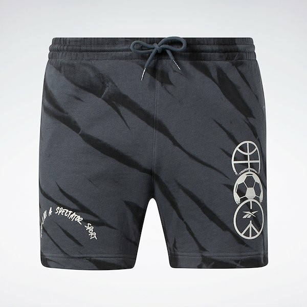 Quần Shorts Reebok Nam Chính Hãng - Classics Block Party Shorts - Xám | JapanSport HS9179