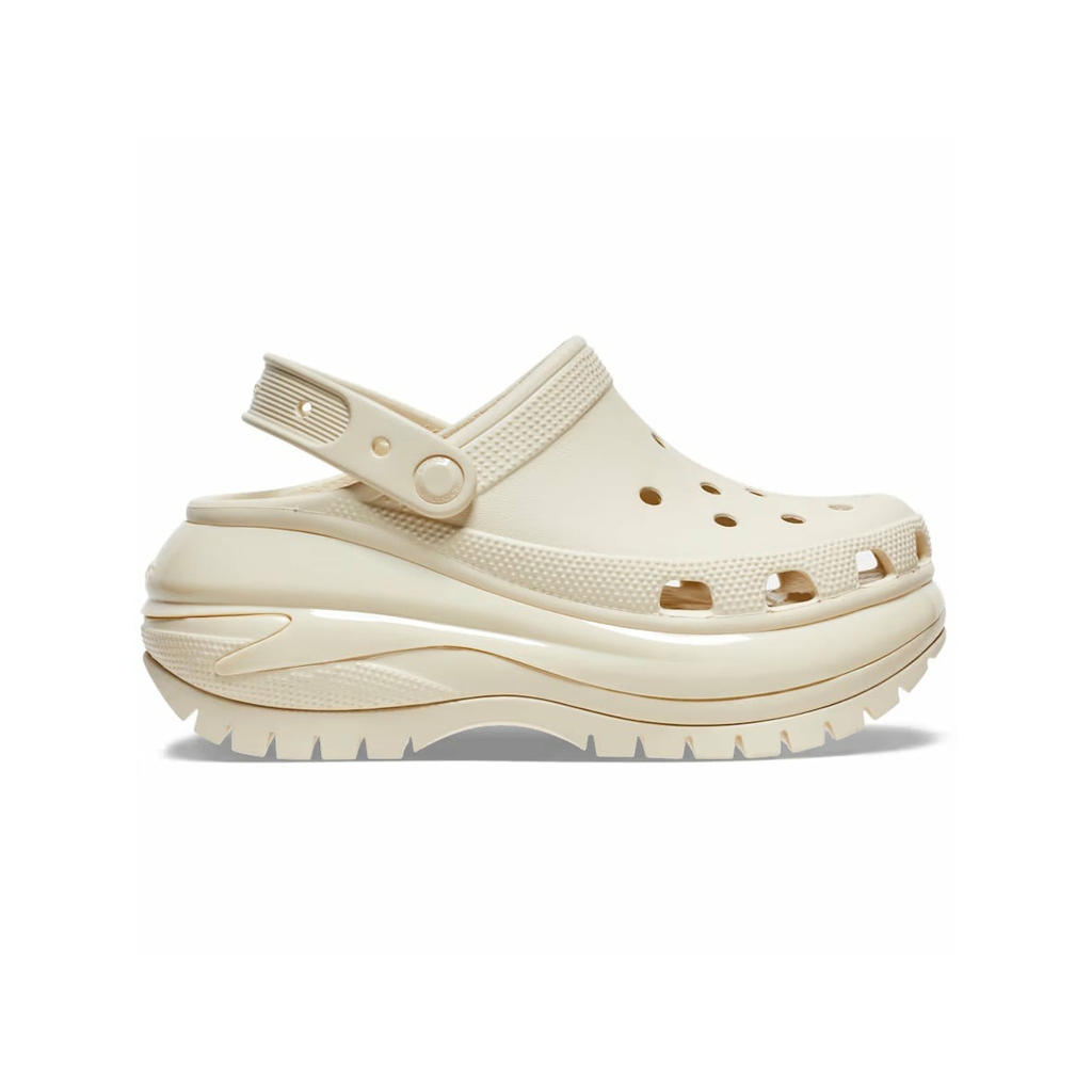 Dép Crocs Chính Hãng - Mega Crush Clogs - Màu be | JapanSport 207988-2Y2