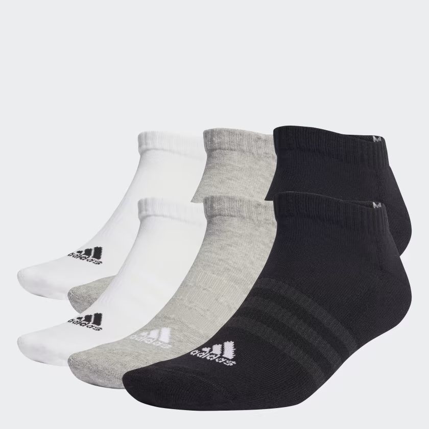 Set Tất Adidas Chính Hãng - CUSHIONED SPORTSWEAR LOW-CUT SOCKS 6 PAIRS | JapanSport IC1340