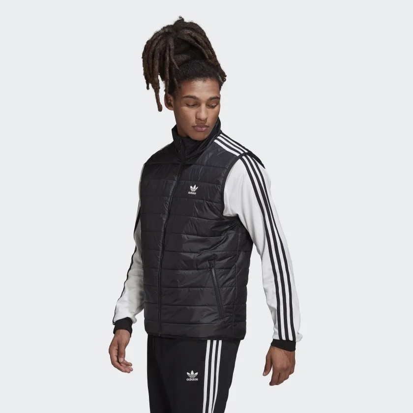 Áo Khoác Adidas Chính Hãng - PADDED STAND COLLAR PUFFER VEST - Đen | JapanSport HL9217