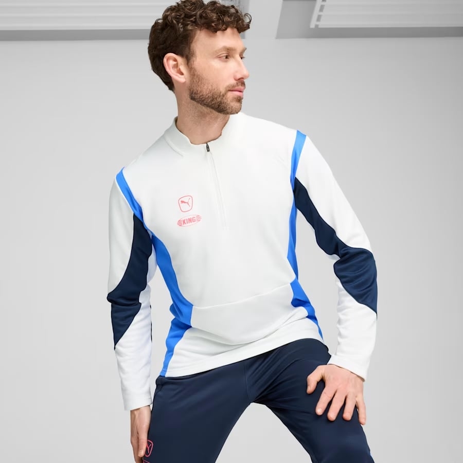 Áo Khoác Puma Nam Chính Hãng - KING Pro - Màu Xanh/Trắng | JapanSport 658348-08
