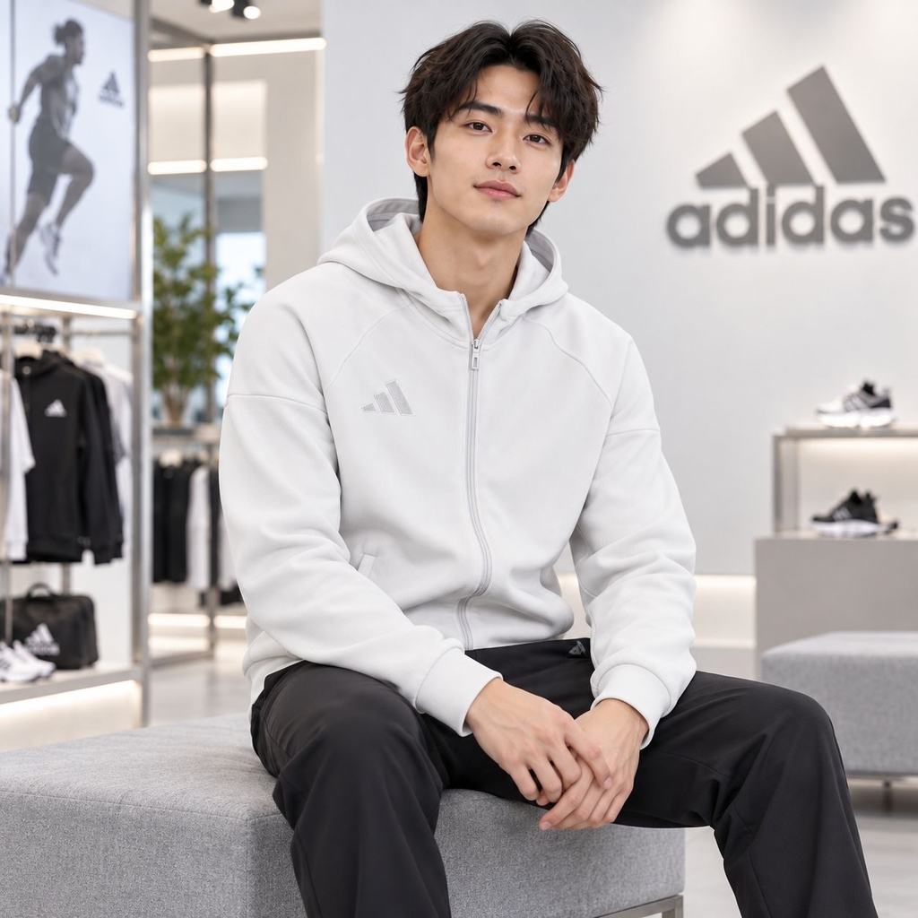 Áo Hoodie Nam Adidas - Tiro 25 Full-Zip Hoodie - Màu Trắng | JapanSport JC5130