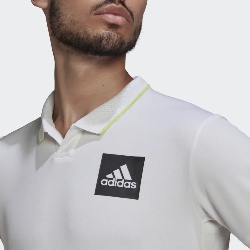 Áo Polo Adidas Chính Hãng - Polo Tennis Freelift HEAT.RDY Paris - Trắng | JapanSport HC7698