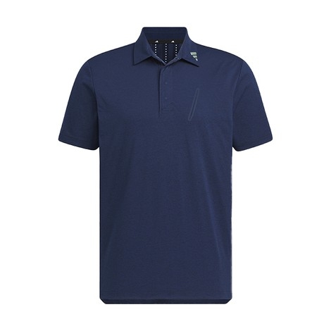 Áo Polo Adidas Nam Chính Hãng - Twistknit Short Sleeve Pocket - Navy | JapanSport JG1319