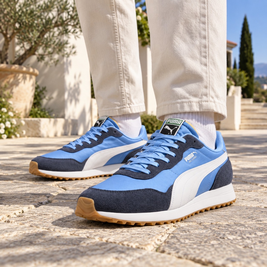 Giày Puma Chính Hãng -  Helsinki G | Regal Blue / Deep Navy / Gum | JapanSport 312158-05