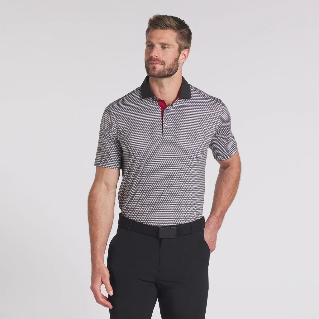Áo Polo Puma Chính Hãng - MATTR Century Men's Golf Polo - Màu Trắng Đen | JapanSport  627487-08