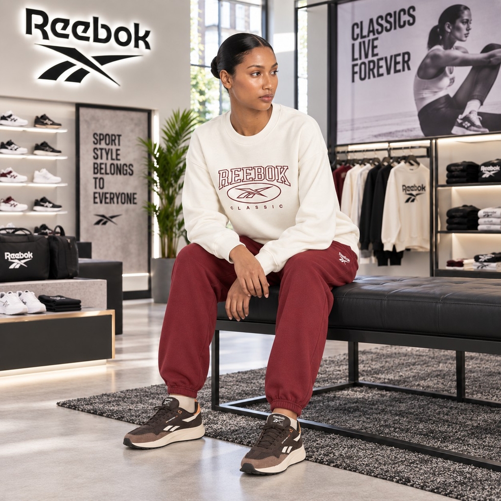 Áo Dài Tay Reebok Nữ Chính Hãng - Archive Evolution Crew Sweatshirt - Màu Be | JapanSport 100205214