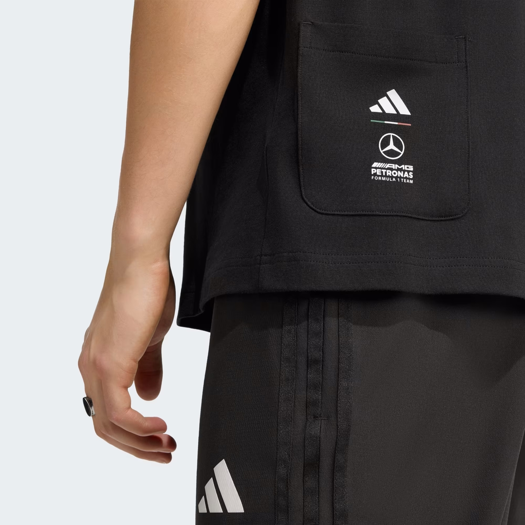 Áo Phông Adidas Nam Chính Hãng - MERCEDES - AMG PETRONAS FORMULA 1 TEAM GIRO DI MERCEDES TEE - Màu Đen | JapanSport KF0501