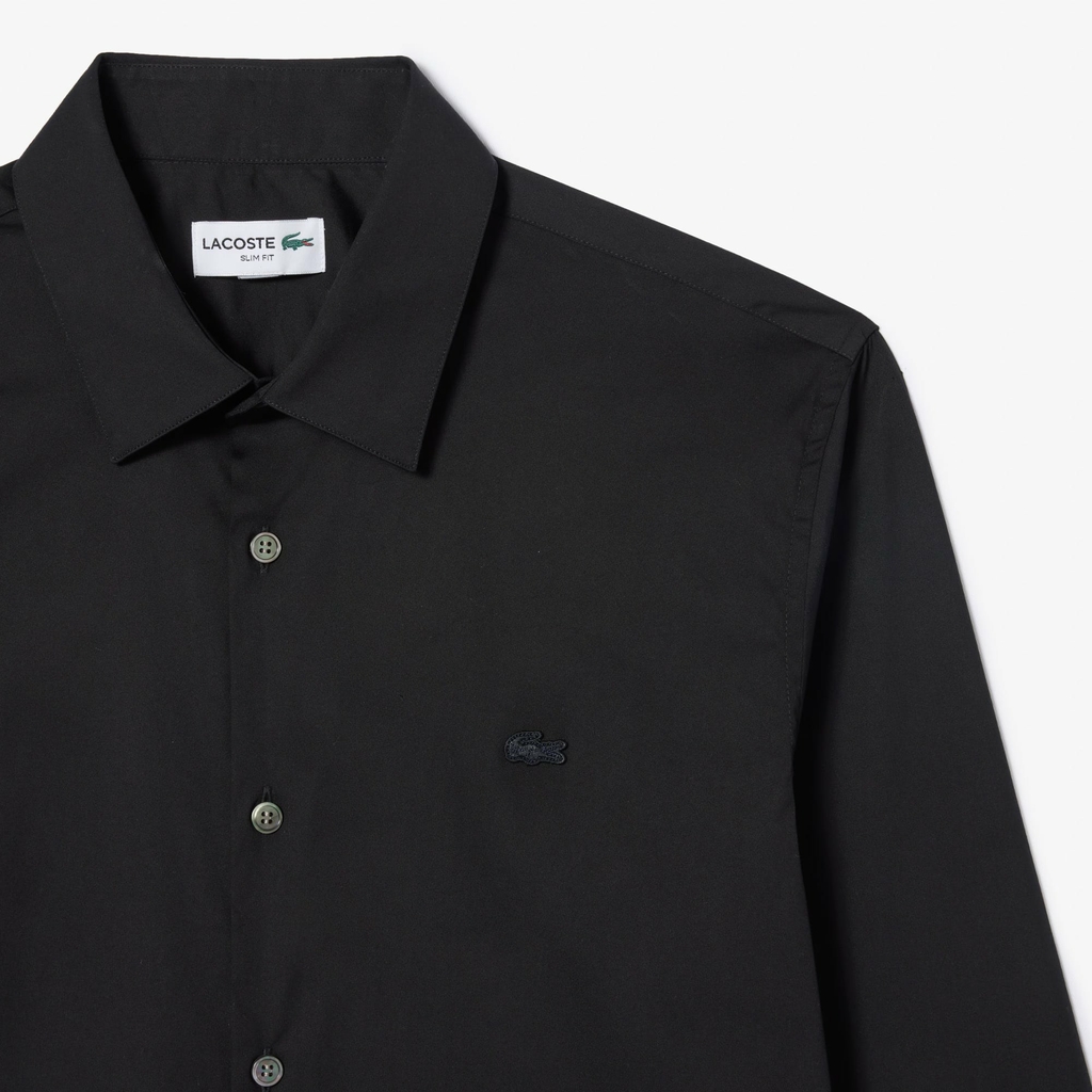 Áo Sơ Mi Lacoste Chính Hãng - Stretch Button Down - Màu Đen | JapanSport  CH5253-51-031