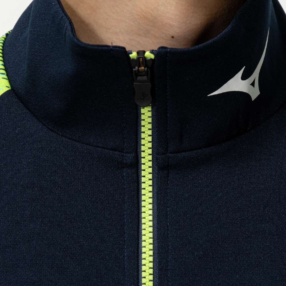 Áo Khoác Mizuno Chính Hãng - N-xt Warm-up Jacket - Màu Xanh lá/ Đen | JapanSport 32JCC210-14