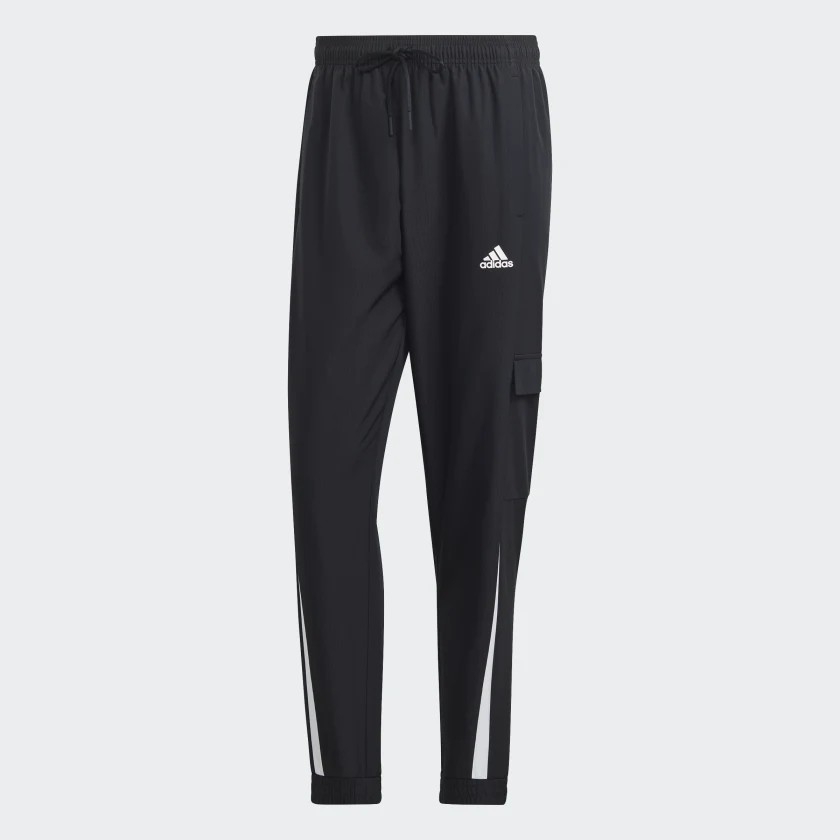 Bộ thể thao Adidas Nam Chính Hãng - SPORTSWEAR WOVEN NON-HOODED TRACK SUIT - Đen/Đỏ | JapanSport IJ6073