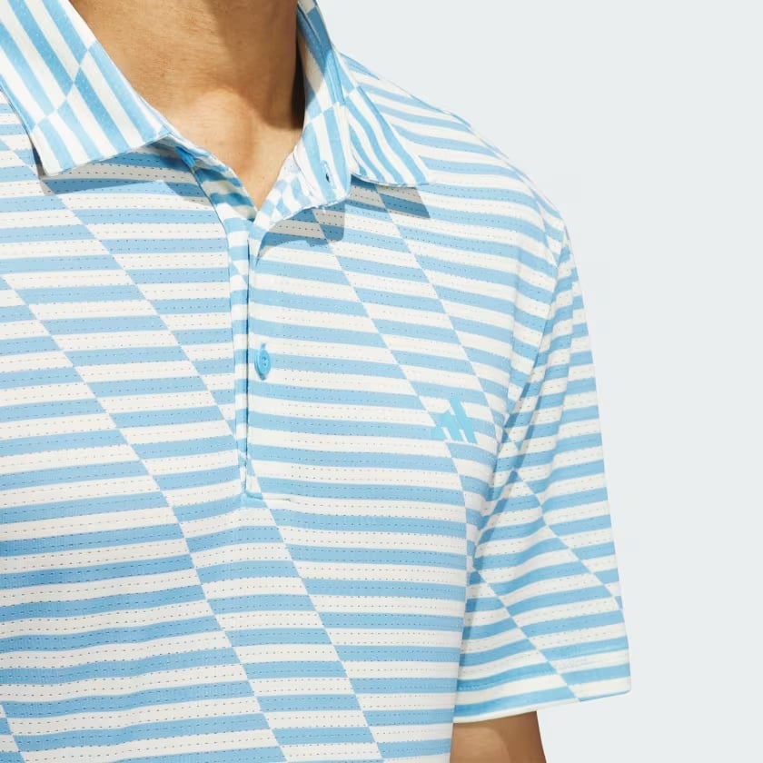 Áo Polo Adidas Nam Chính Hãng - Ultimate365 Mesh Print Polo - Màu Xanh | JapanSport IU4394