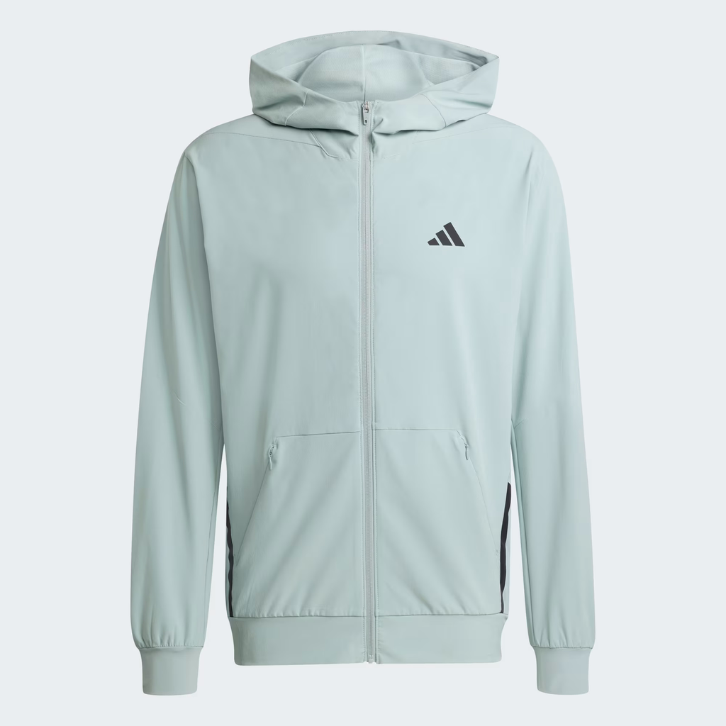 Áo Khoác Adidas Nam Chính Hãng - D4T WORKOUT FULL-ZIP HOODIE - Màu Xanh | JapanSport KA4824