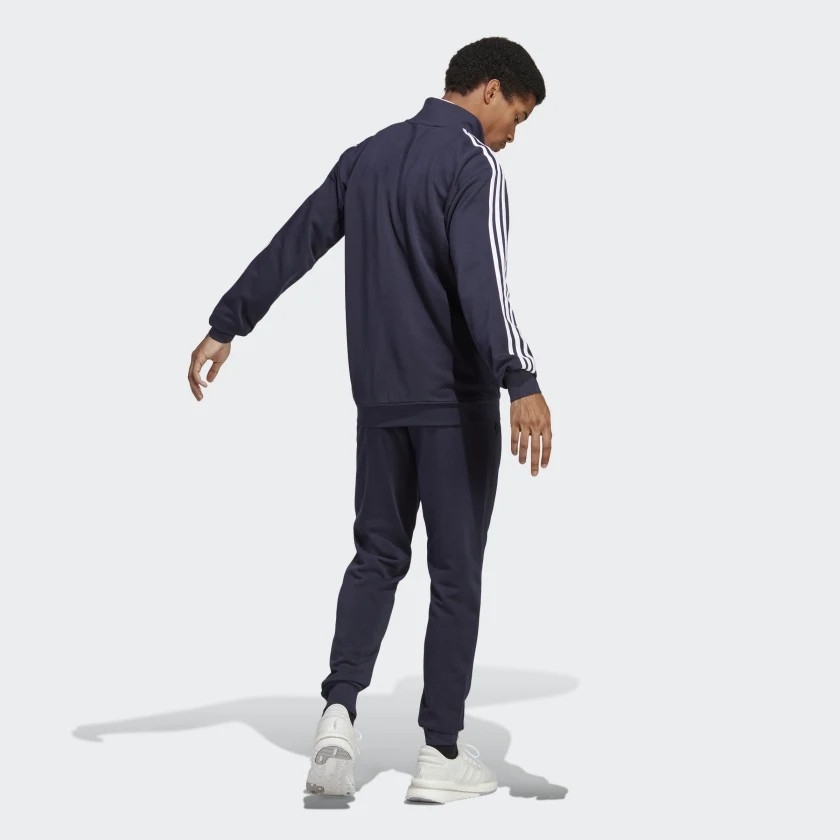 Bộ thể thao Adidas Nam Chính Hãng - Basic 3-Stripes French Terry Track Suit - Navy | JapanSport IC6765